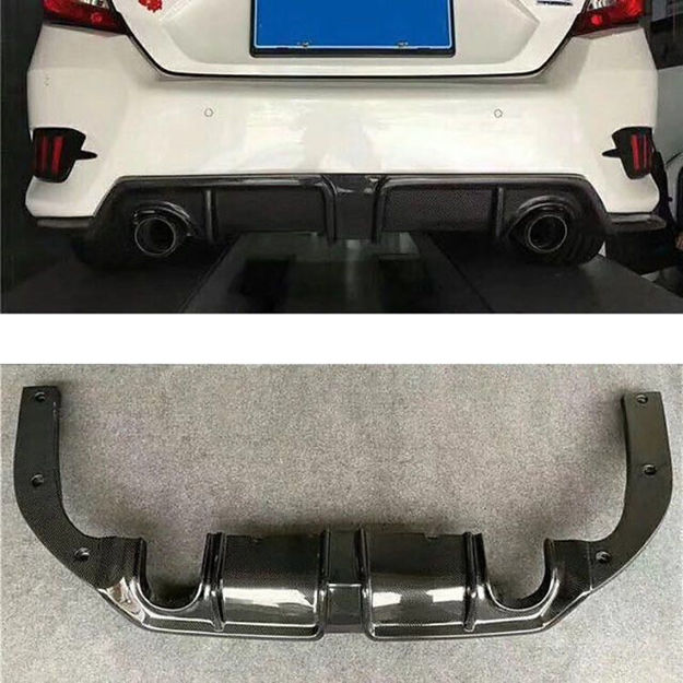 Picture of 16-18 10th Gen Civic FC SC-Style Rear Diffuser Without Light Twin Exit Exhaust