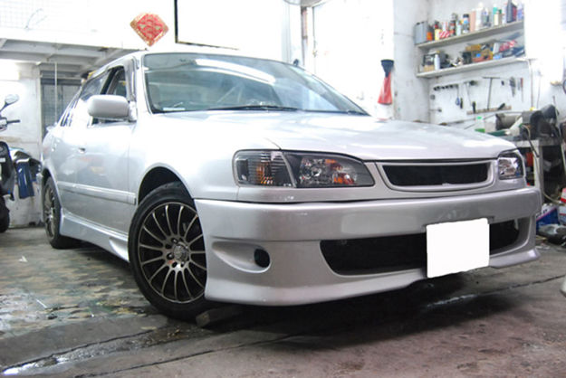 Picture of 98-00 Corolla AE110 TMS Style Front Bumper  (4 Door Saloon)