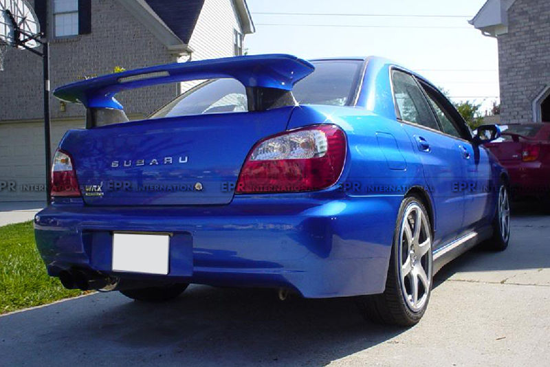 EPRINT. 0105 JDM Subaru Impreza WRX STi OEM Rear Spoiler Wing extension