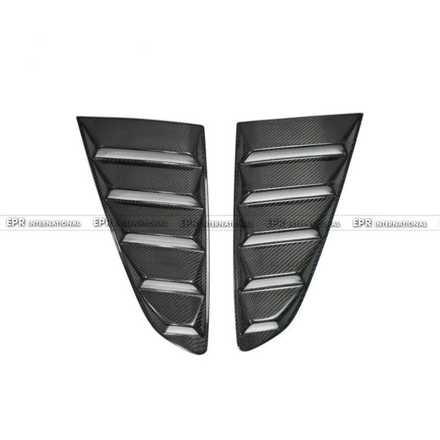 Picture of 2015 Mustang GT350R Style Quarter Window Vents Louvers