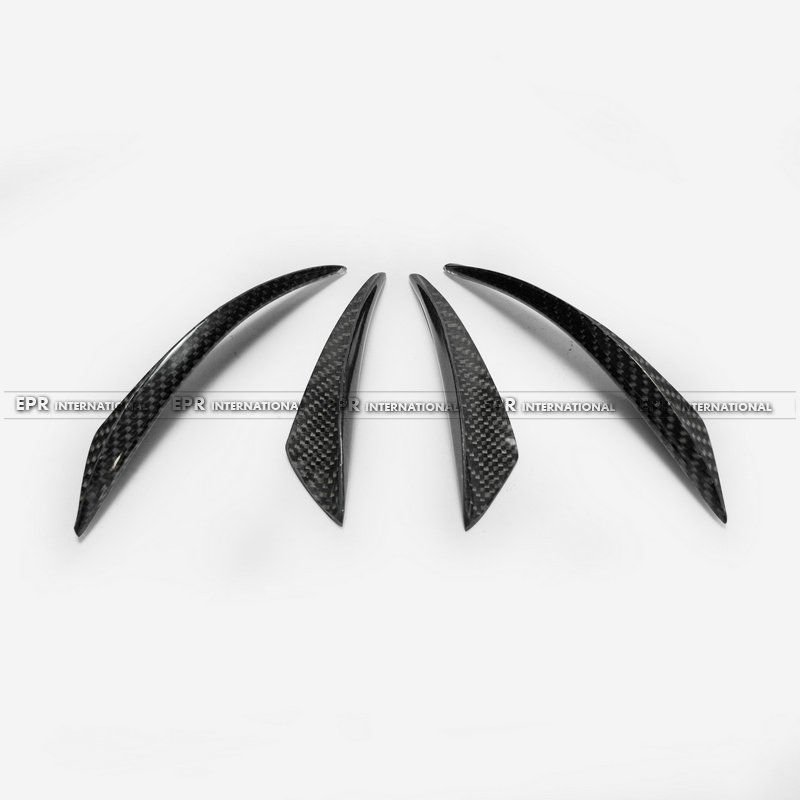 EPR-INT. Universal Front Bumper Canard Bent Style 4Pcs