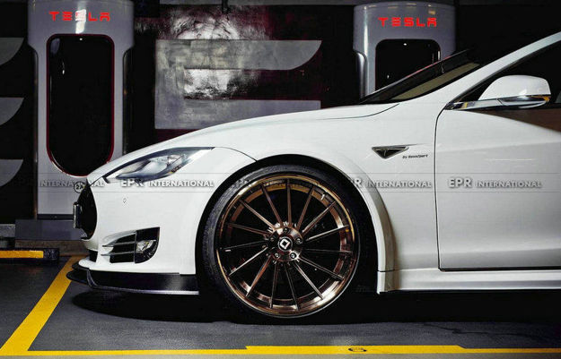 Picture of 13-15 Tesla Model S RV Wide Type Wheel Flares 8Pcs (Need to fit with wide FL & SS) Pre-facelift Only