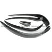 Picture of Mercedes Benz E-Class W207 14-17 Front Bumper Canards Glossy CF 6pcs