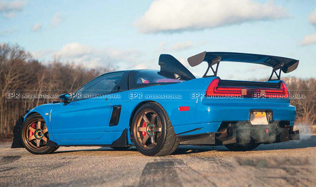 Picture of NSX NA1 NA2 VTX4 type carbon GT wing + trunk spoiler