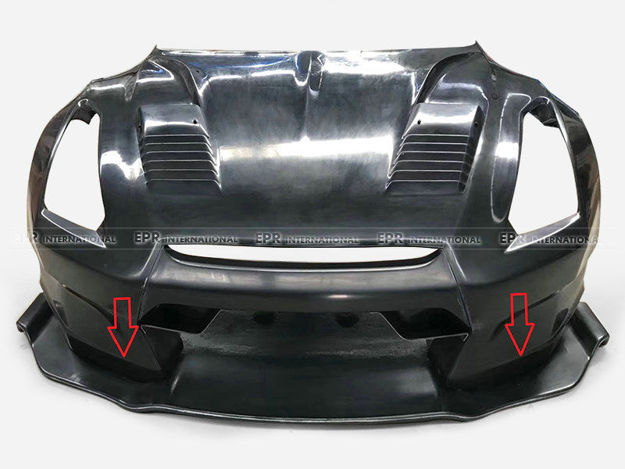 Picture of R35 GTR Front Lip (For BSP Front Bumper Only)