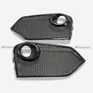 Picture of Civic FK8 Type R Front fog light cover replacement (For FK8 only) With Aluminium Grilles Carbon Fiber - USA WAREHOUSE