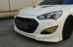 Picture of Coupe Rohens Genesis 2013 -15 only M&S Front Lip (3Pcs) Fiberglass- USA WAREHOUSE