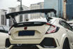 Picture of Honda Civic FK7 FK8 VTX2 Style Rear GT Spoiler Red Carbon- USA WAREHOUSE