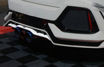 Picture of Civic FK8 Type R BLZ Style Rear Garnish Diffuser Under Lip Carbon Fiber - USA WAREHOUSE