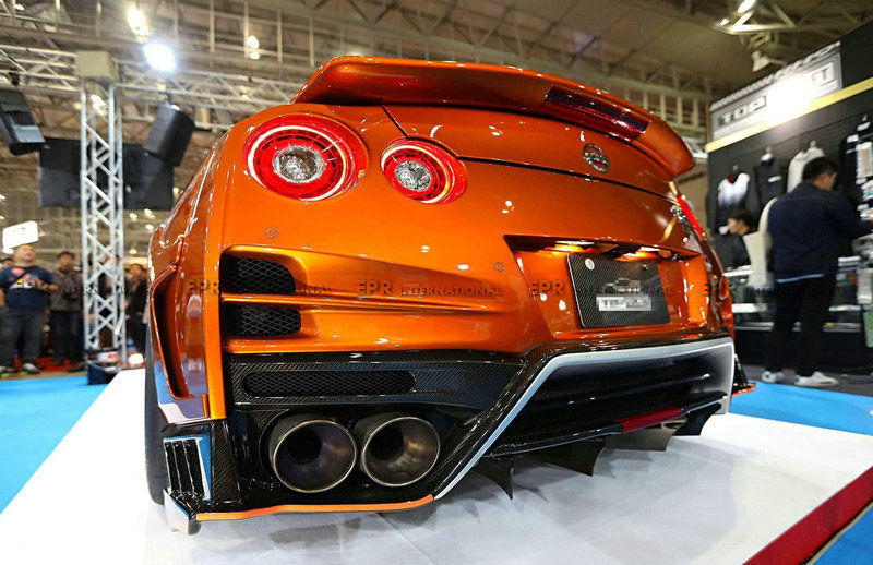 EPR-INT. MY17 R35 GTR TS Style Rear Bumper (Included rear lip, diffuser ...