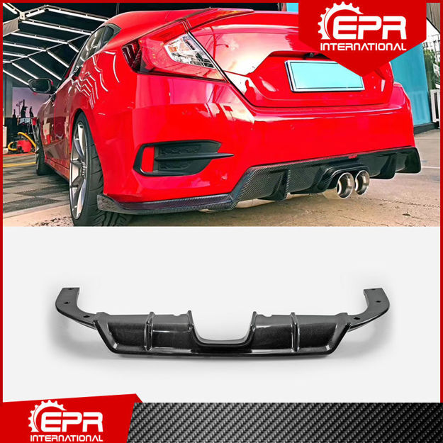 Picture of 16-18 10th Gen Civic FC SC-Style Middle Twin Exit Exhaust