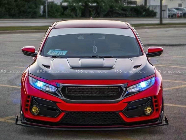 Picture of 17 onwards Civic Type R FK8 JS Style Front grill (Also fit FC1/FK7 need cut one short panel)